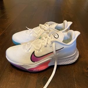 NIKE AIR ZOOM BB NXT WHITE HYPER VIOLET TRAINERS SHOES 🔥 size 8 mens/9.5 women